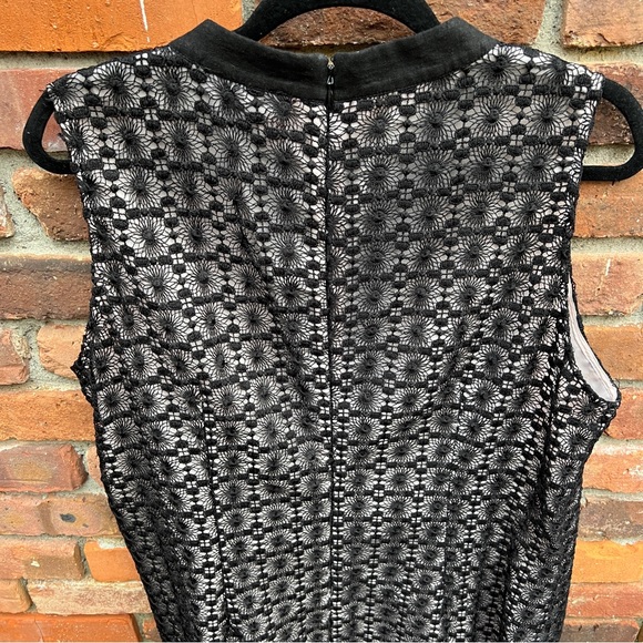 JESSICA HOWARD sleeveless shift dress black modern lace 16W knee length - Picture 4 of 12